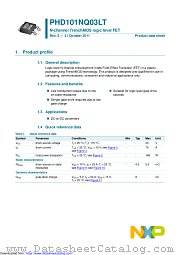 PHD101NQ03LT datasheet pdf NXP Semiconductors