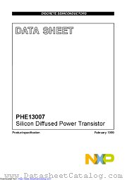 PHE13007 datasheet pdf NXP Semiconductors