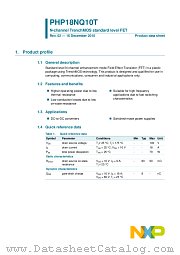 PHP18NQ10T datasheet pdf NXP Semiconductors