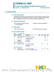PSMN015-100P datasheet pdf NXP Semiconductors