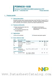 PSMN030-150B datasheet pdf NXP Semiconductors