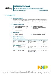 PSMN057-200P datasheet pdf NXP Semiconductors