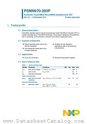 PSMN070-200P datasheet pdf NXP Semiconductors