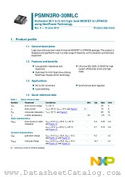 PSMN3R0-30MLC datasheet pdf NXP Semiconductors