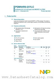 PSMN4R0-25YLC datasheet pdf NXP Semiconductors