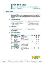 PSMN7R0-60YS datasheet pdf NXP Semiconductors