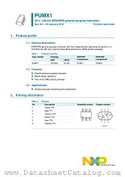 PUMX1 datasheet pdf NXP Semiconductors