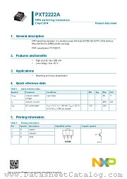 PXT2222A datasheet pdf NXP Semiconductors