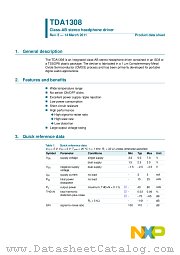 TDA1308T datasheet pdf NXP Semiconductors