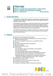 TDA1566TH datasheet pdf NXP Semiconductors