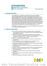 TDA8007BHL datasheet pdf NXP Semiconductors
