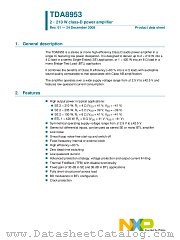 TDA8953TH datasheet pdf NXP Semiconductors