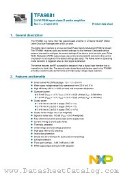 TFA9881UK datasheet pdf NXP Semiconductors