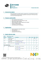 Z0103NN datasheet pdf NXP Semiconductors