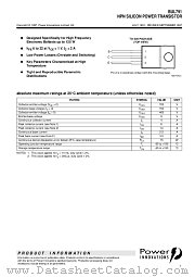 BUL791 datasheet pdf Power Innovations