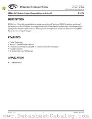 PT6956 datasheet pdf Princeton Technology Corporation