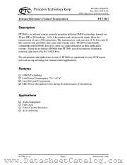 PT2560 datasheet pdf Princeton Technology Corporation