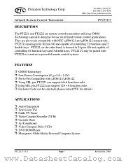 PT2222 datasheet pdf Princeton Technology Corporation