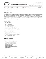 PT2604 datasheet pdf Princeton Technology Corporation