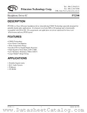 PT2308 datasheet pdf Princeton Technology Corporation