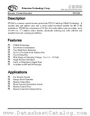 PT2262 datasheet pdf Princeton Technology Corporation