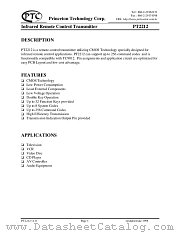 PT2212 datasheet pdf Princeton Technology Corporation