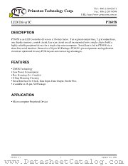 PT6958 datasheet pdf Princeton Technology Corporation