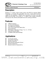 PT2261A datasheet pdf Princeton Technology Corporation