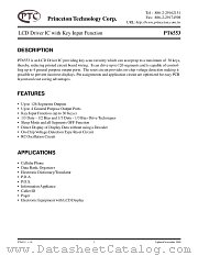 PT6553 datasheet pdf Princeton Technology Corporation