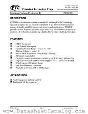 PT2253B datasheet pdf Princeton Technology Corporation
