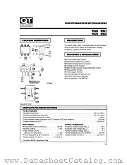 4N28 datasheet pdf QT Optoelectronics