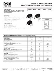 4N30 datasheet pdf QT Optoelectronics