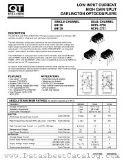 HCPL-2730 datasheet pdf QT Optoelectronics
