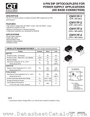 CNY17F-4 datasheet pdf QT Optoelectronics