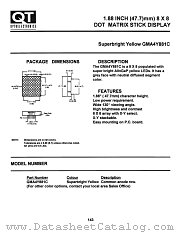 GMA4Y881C datasheet pdf QT Optoelectronics