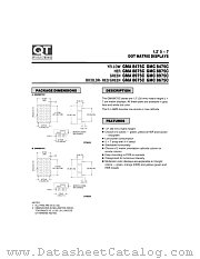 GMA8875C datasheet pdf QT Optoelectronics
