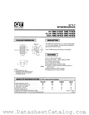 GMA7475CA datasheet pdf QT Optoelectronics