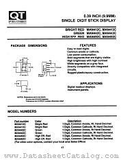 MAN492C datasheet pdf QT Optoelectronics