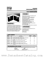 MAN6630 datasheet pdf QT Optoelectronics