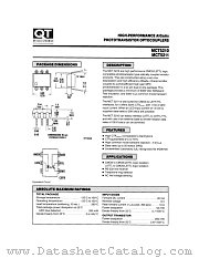 MCT5210 datasheet pdf QT Optoelectronics