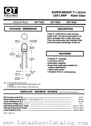 MV7043 datasheet pdf QT Optoelectronics