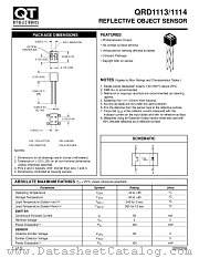 QRD1114 datasheet pdf QT Optoelectronics
