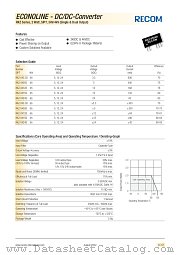 RKZ-2415D datasheet pdf Recom International Power