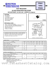 FR806 datasheet pdf Rectron Semiconductor