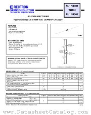RL1N4007 datasheet pdf Rectron Semiconductor