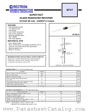 SF47 datasheet pdf Rectron Semiconductor