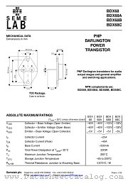BDX68C datasheet pdf SemeLAB