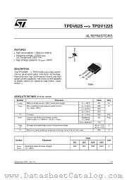 TPDV1225 datasheet pdf SGS Thomson Microelectronics