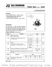 TODV826 datasheet pdf SGS Thomson Microelectronics