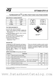 STTA9012TV2 datasheet pdf SGS Thomson Microelectronics